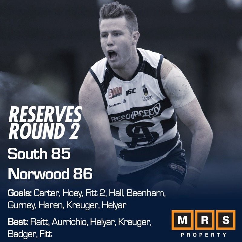 Reserves Match Report - Round 2 - South Adelaide vs Norwood Reserves Match Report - Round 2 - South Adelaide vs Norwood